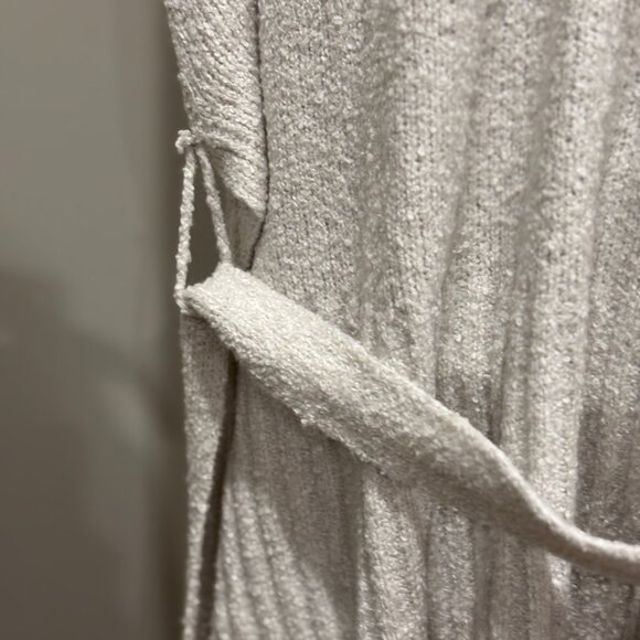 J.JILL V Neck RELAXED BELTED KNIT PONCHO STONE XL-3X - Picture 5 of 10